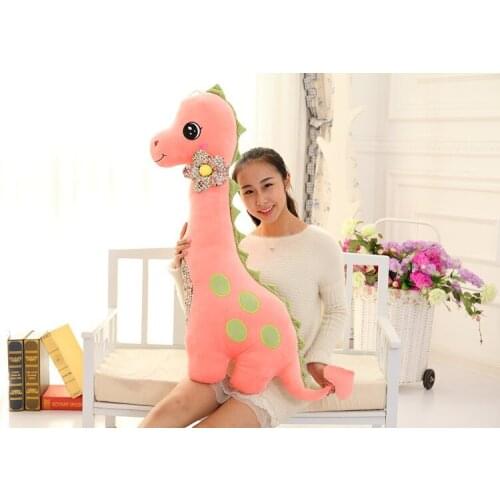 Big size lovely pink dinosaur toy plush dinosaur pillow doll gift about 100cm 0056