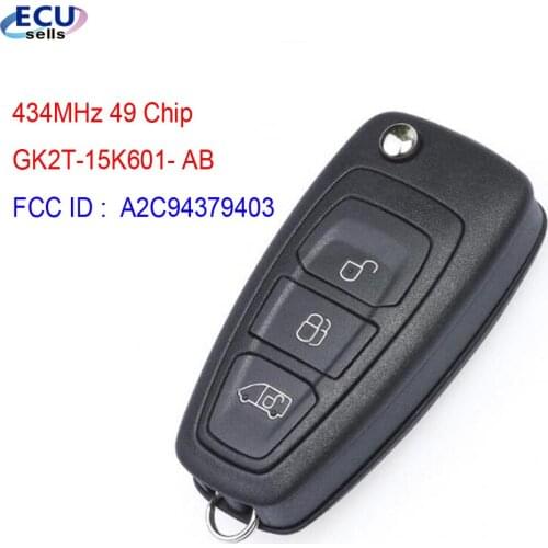 OEM Remote Key Fob For Ford NEW Tourne Transit /Transit Custom GK2T-15K601- AB 434MHz 49 Chip GK2T ： A2C94379403