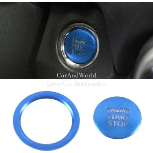 For Toyota RAV4 XA50 2019-2022 Auto One-Button Start One-key Switch Cover Trims Aluminum Alloy Sticker Car Interior Accessories