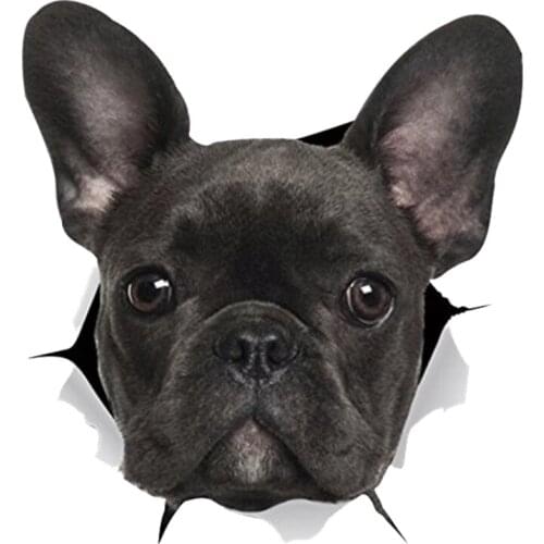 French Bulldog 3D Dog Car Sticker Waterproof Auto Decors on Bumper Rear Window B0097