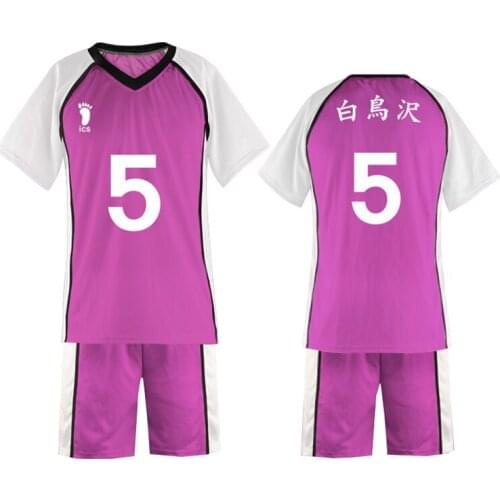 Haikyuu Sportswear Jersey Volleyball Club top pants Anime Haikyu Shiratorizawa School Uniform Halloween Carnival Cosplay Costume