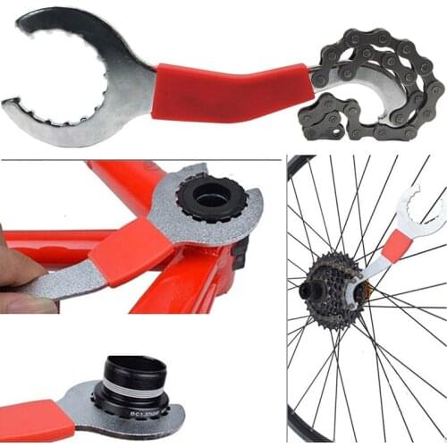 Bicycle Center Shaft Removal Tool Wrench Bicycle Crank Set Bottom Bracket Lock Ring Wrench Crank Puller Remover Repair Tool