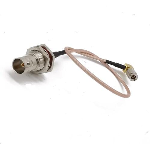 BNC Female to DIN 1.0 2.3 Male Right Angle RG179 75Ohm Cable for Blackmagic HD SDI 3G SDI Vedio Recorder Camera Monitor 7-60CM