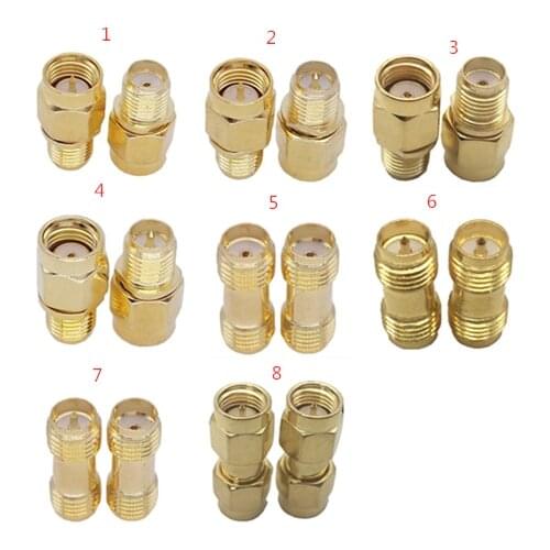 RP-SMA /SMA To SMA /RP-SMA Male Plug & Female Jack RF Coaxial adapter Connectors