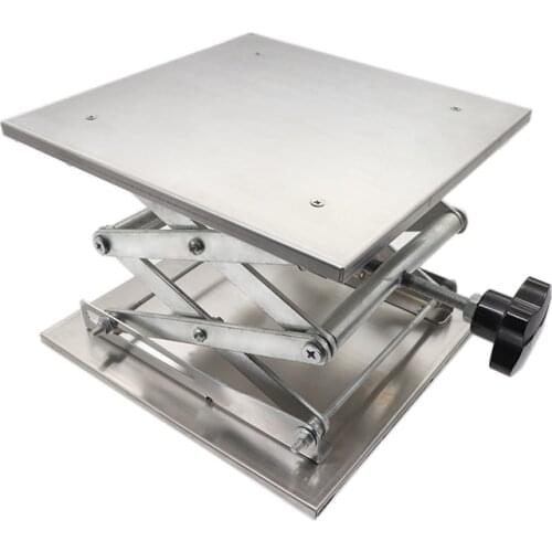 Laboratory stainless steel manual lifting platform 100 150 200 250 300mm small lifting platform