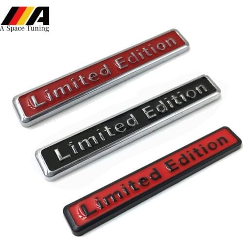 3D Metal Limited Edition Emblem Badge Auto Car Sticker Motorcycle Decal Chrome for Suzuki Honda KawasakiToyota Peugeot