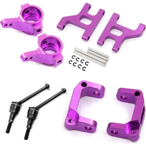 Metal Front Steering Cup C Hub Carrier Suspension Arm Drive Shaft for 1/10 RC Crawler Tamiya CC01 Upgrade Parts