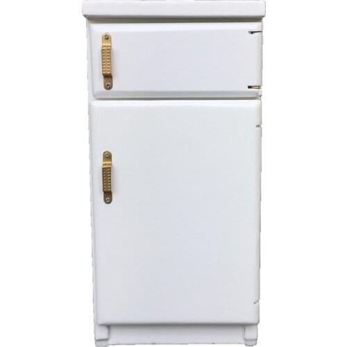 1:12 Doll House Toy Model Refrigerator Mini Bulb Chandelier Household Appliances Wood Diy Miniature Gadgets