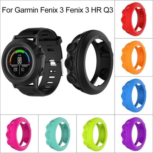 NEW Anti-Scratch Silicone Protector Soft Case Shell For Garmin Fenix 3 Fenix 3 HR / Quatix 3 Smart Watch Cover Funda Capa