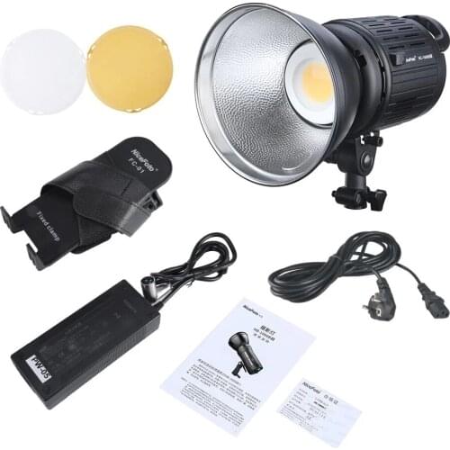 Nicefoto HC-1000BII 100w 3200k/5500k CRI95+ Daylight Cob Led Video Light Bluetooth+2.4g Remote Control with Color Filters