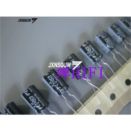 20PCS NEW RUBYCON PX 450V2.2UF 8X11.5MM Aluminum electrolytic capacitors 2.2uF/450v 105 degrees 2.2UF 450V