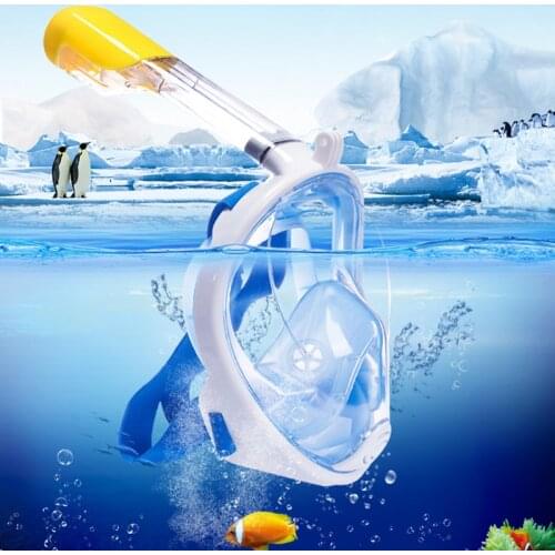 Diving Full Face Respiratory Masks Safe and Waterproof Underwater Scuba Snorkeling Anti Fog Mask Set Swimming Equipment S/M-L/LX