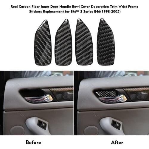 Suitable for BMW 3 series shake handshandle buckle decorative laminated f30 320 li in carbon fiber interior decoration