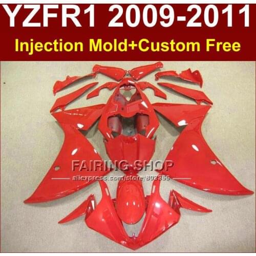 Fullset red Motorcycle body parts for YAMAHA fairings YZF R1 2009 2010 2011 YZF R1 09 10 11 12 R1 bodyworks YZF1000 R1 +7Gifts