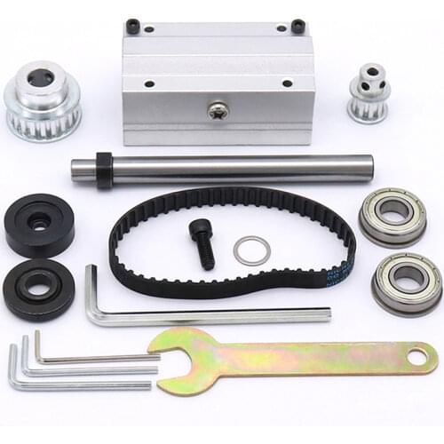 Aluminum alloy grinding tool mini table saw no power spindle assembly high precision DIY wood bearing housing cutting machine