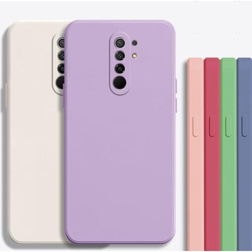 Fashion Square Frame Silicone Phone Case For Xiaomi Redmi 9 9A Note 10 5G 10X K40 K30 7 8 Pro Coque Soft Protecive Cover
