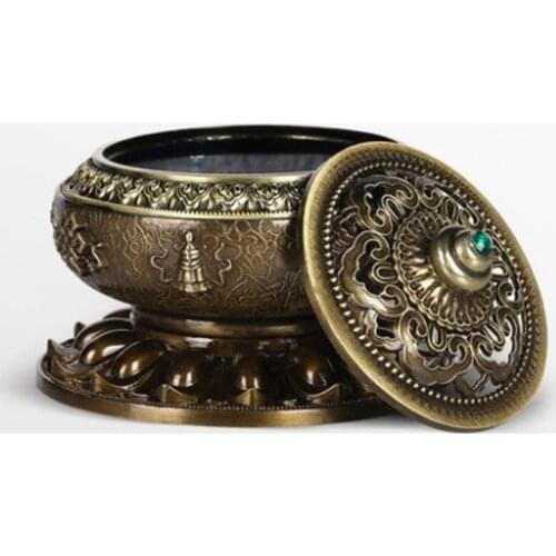 ALLOY COPPER CENSER SANDALWOOD SMOKED INCENSE BURNER EIGHT AROMA STOVE BEDROOM BUDDHIST TEMPLE HANDICRAFT FURNISHING ARTICLES