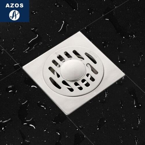 SUS304 stainless steel Shallow water seal floor drain washing machine Fast drainage Deodorant/Fast drainage 100*100mm square