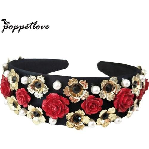 2017 HOT Sale Charm Wedding Bridal Bridesmaid Tiara Headband Bead Plant Flower Girls Crystal Party Jewelry baroque headband