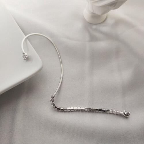 ONLY 1PC 100% real. Authentic 925 Sterling silver EAR Loop under ear Clip Earrings (No pierced) jEWELRY TLE785