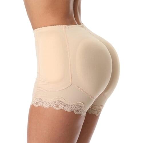 YAGIMI Women 4pcs Pads Knicker Butt Enhancer Fake Ass Hip Butt Lifter Buttock Pads Shapers Boyshort Panties Padded Underwear