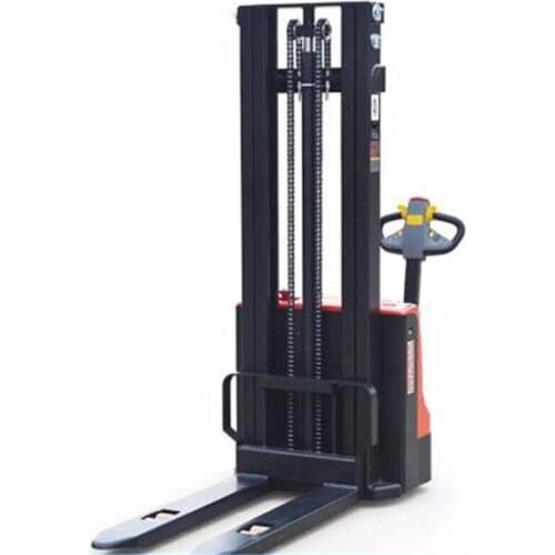 SYNBON 1.0 Ton Semi Electric Stacker Truck Lift Loading And Unloading Battery Forklift Push Walking Shovel