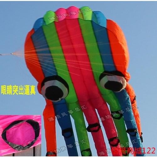 Windsocks craft girls flying toy big single line kites inflatable cerf volant large octopus kite vlieger windsock fun gift bar