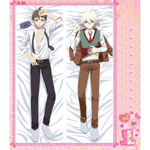 Japanese Anime Cartoon DANGANRONPA Double sided hugging Pillow Case Pillow Cover Pillowcase Peach Skin 2 Way 77014