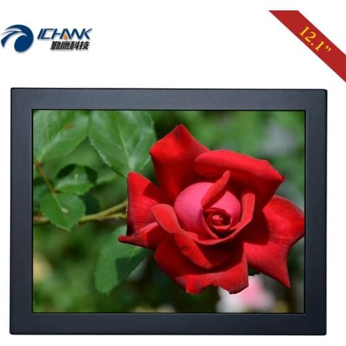 ZB120TN-591/12" inch 800x600 HDMI VGA BNC Remote Control Anti-Interference Metal Case Wall-Mounted PC Monitor LCD Screen Display