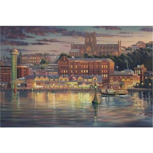 2021 Drop Shipping Embroidery Light of the Harbour Cross Stitch Sale with 100% Cotton Floss &Free Shipping for Home Decor & Gift