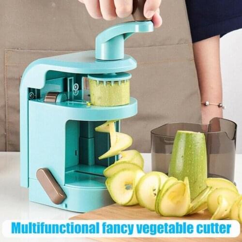 5 In 1 Vegetable Spiralizer Mandoline Slicer With Rotating Blades Cutter Pasta Spaghetti Zucchini Noodles Maker Kitchen Gadget