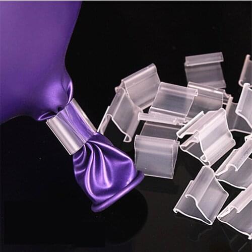 50pcs Accessories Useful V H Shape Balloon Sealing Clip Ballon Button Clip Wedding Birthday Christmas Party Decoration Supplies