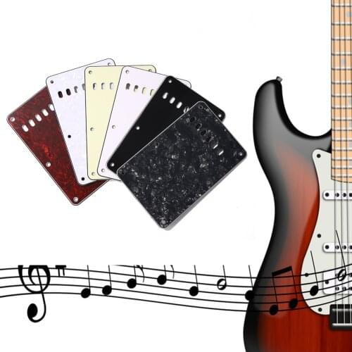 6 Holes Electric Guitar Tremolo Cavity Cover Back Plate Musical Instrument Electric Guitar Replacement Parts for Fender ST SQ