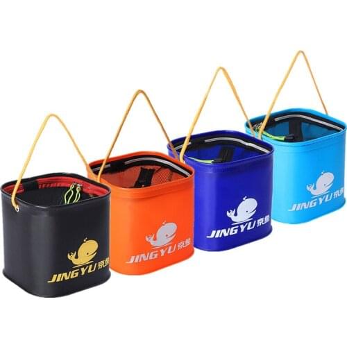 9L Outdoor Portable Camping Fishing Folding Water Bucket Car Storage Container Fishing Tools