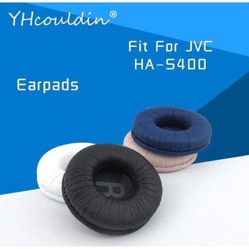 Earpads For JVC HA S400 HA-S400 Headphone Accessaries Replacement Ear Cushions Wrinkled Leather Material