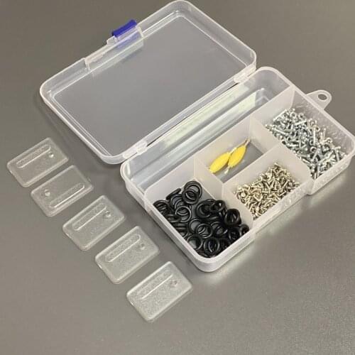 BIXE 50Pcs T Hooks & O-Rings +120Pcs Screws +5PCS Stand Base for 3.75" G.i Joe Cobra Military Trooper Repair Part Accessory