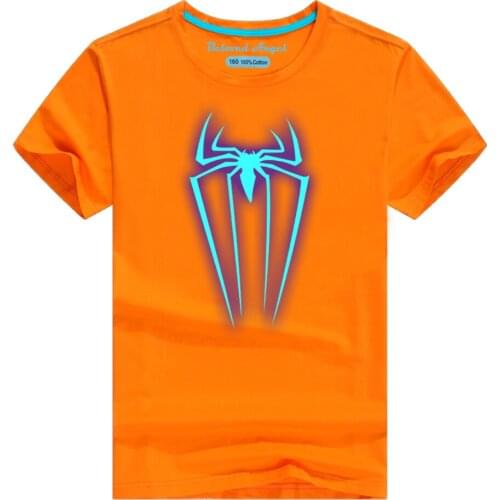 Kids Clothes Summer T Shirts Girls Cartoon Luminous T-shirts Toddler Short Sleeve Shirts Tees Baby Cotton Tops Clothing