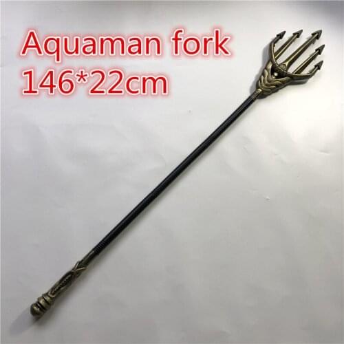 Movie cosplay Aquaman Trident Toy Arthur Curry Orin Weapon sword For Boys Gift 146*22cm