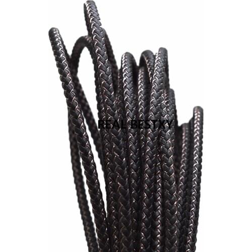 5m/lot approx 5mm Leather Cord/Wire DIY Cords women earrings Bracelet choker necklace jewelry making leather rope strings diy