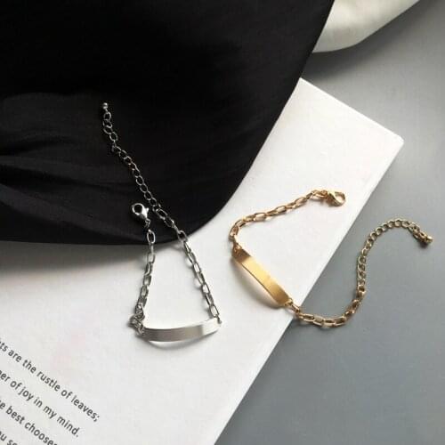 Creative Chunky Daily Hiphop Bracelet Korea Individual Chain Bracelets for Women