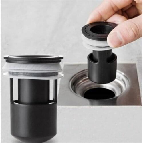 Kitchen Toilet Floor Drains Silicone Sewer Core Bathroom Deodorant Waste Drain Strainer Cover Anti-odor Backflow Filter