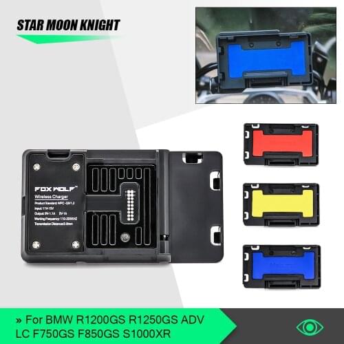 Mobile Phone Navigation Bracket Motorcycle Wireless Charging Charger For BMW R1200GS R1250GS ADV LC F750GS F850GS S1000XR