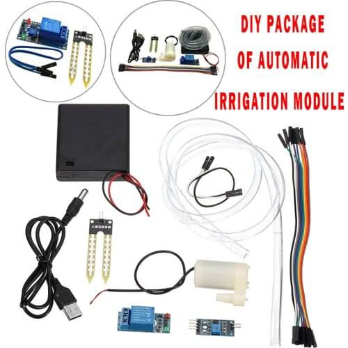 Automatic Irrigation Module DIY Water Pump Soil Moisture Detection Kit Automatic Flower Watering Pump Package
