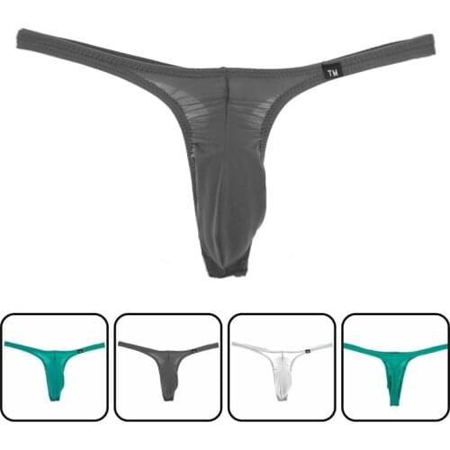 Grasp bulge Pouch Sexy For Gay hot Bikini 2019 Mens Thongs Jockstrap Smooth Fabrics Gay Sexy Men Underwear Thong