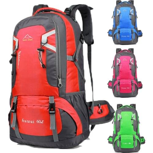 2020 New 40L/60L Backpacks Climb USB Charging Large Capacity Backpack Travel Backpacks Outdoor Sport Waterproof Bag XA158Y