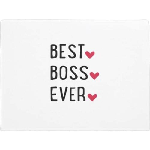 Personalize Best Boss ever Doormat Home Decoration Entry Non-slip Door Mat Rubber Washable Floor Carpet