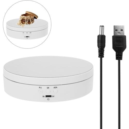 360 Degree Turntable Display Stand for Photography Video Shooting Props Jewelry Display Turntable Electric Rotating Turntable