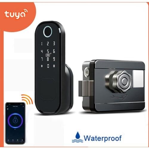Tuya smart lock Door Fingerprint Lock Smart home Waterproof lock Fechadura Digital Door Lock password For Home hotel Security