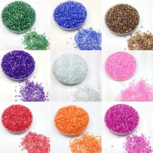 Nice 1000X 2*3mm Tube Czech Glass Seed beads AB Transparent Color Jewelry Making Craft DIY Accessories Bracelet Earring Findings