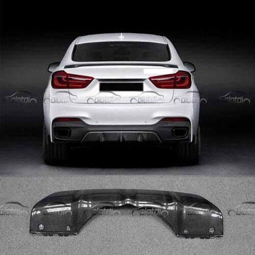 Real Carbon Fiber Rear Lip Diffuser Bumper Spoiler for BMW F16 M-sport Package M-tech 2015-2017 Car Styling
